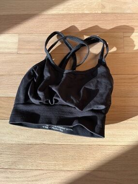 LNDR Blade Bra in Black, XS/S